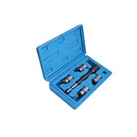 Trusa de freze pentru curatare locas injector, rectificare scaun injectoare, 15, 17, 19 mm, 6 piese Satra