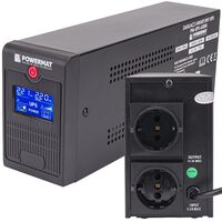 UPS, stabilizator de tensiune 220V, baterie incorporata 7Ah, sursa de alimentare de urgenta, eran LCD, 650VA / 360W, Powermat