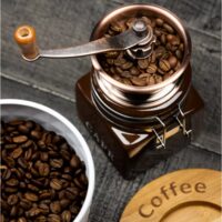 Rasnita de cafea traditionala, manuala, 19.5x8x8 cm, Kinghoff