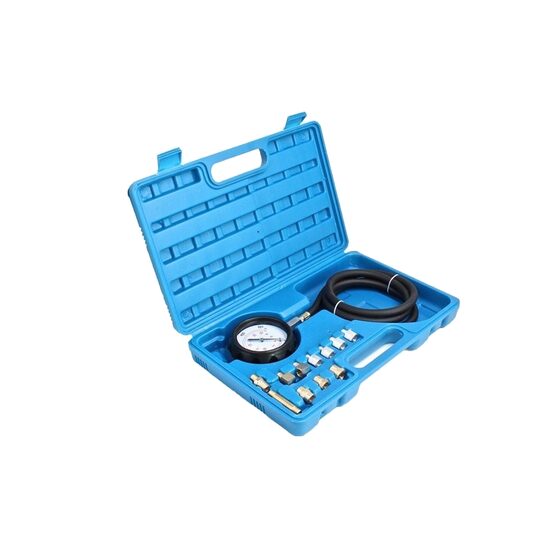 Tester presiune ulei in motor si a presiunii uleiului in transmisia automata, 12 piese, Satra
