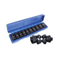 Trusa chei tubulare de impact 1/2", 10 - 24mm, 10 piese, Asta