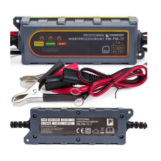 Redresor auto cu microprocesor,  6V 12V 1T, Powermat