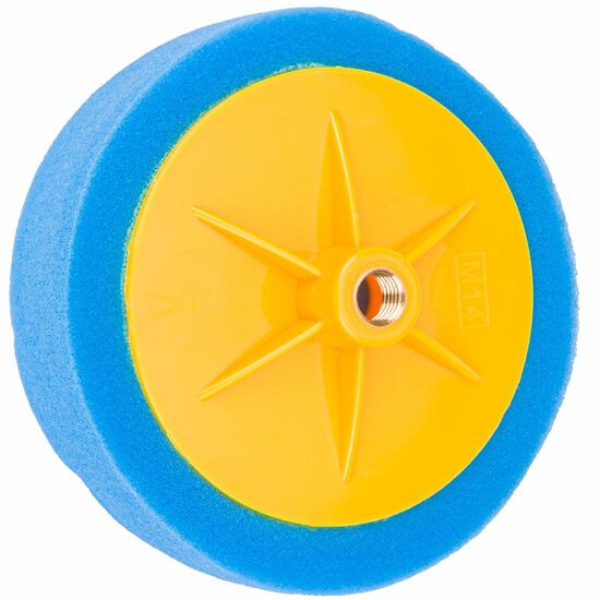 Burete pentru lustruit 150 x 45 mm, M14, albastru, moale, Powermat
