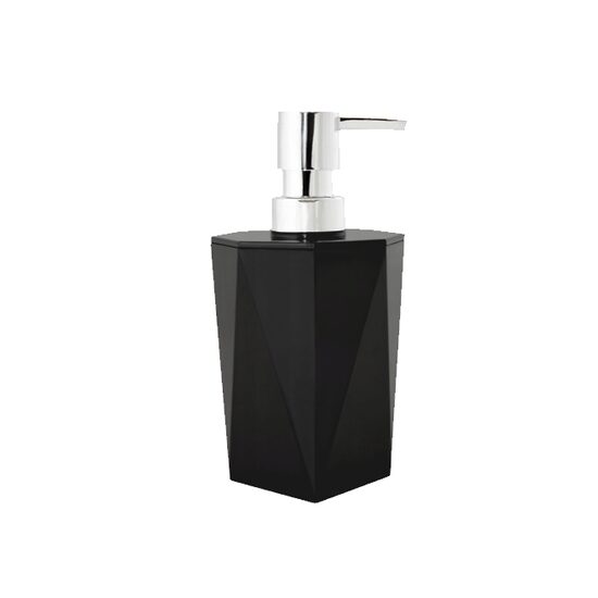 Dozator sapun lichid, model diamant, negru, Sepio