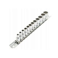 Set tubulare 12 colturi, inch, cuplare 1/4", 12 piese, Asta