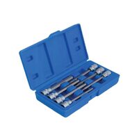 Trusa chei hexagonale 3/8", H3-H10, lungi 110 mm, 7 piese, Satra