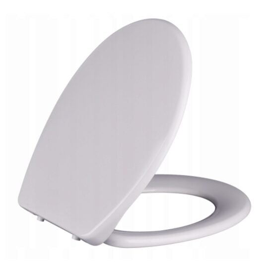 Capac WC inchidere silentioasa, duroplast, placa antibacteriana, montare usoara, alb Sepio
