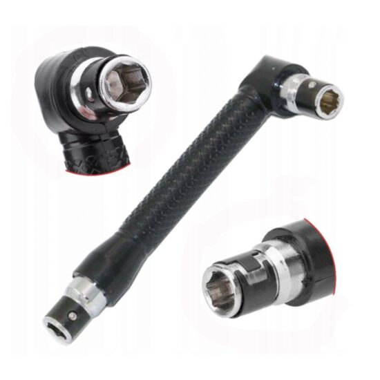 Adaptor unghiular 90 grade pentru biti, surubelnita 1/4" Silver