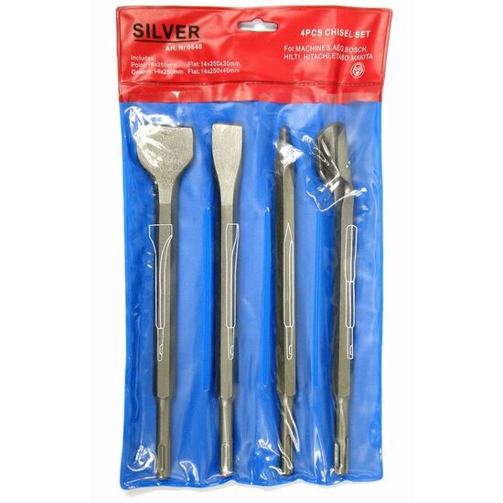 Dalta Set 4 Dalti pentru beton Rotopercutor SDS Plus 