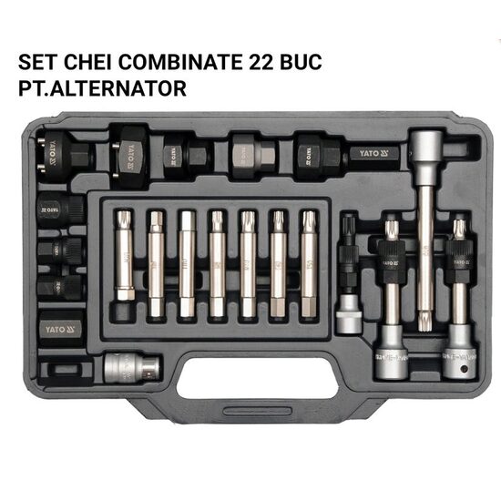 Trusa 22 Chei Alternator Combinate Set Biti Yato
