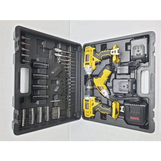 PACHET Filetanta Pistol Impact Percutie Surubelnita 2Acumulatori Biti Boxer