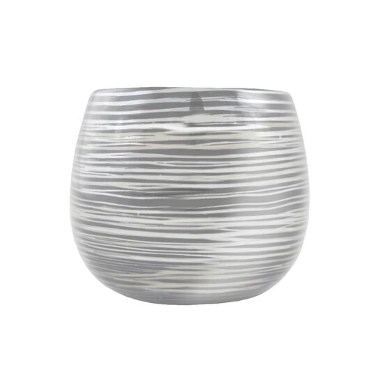 Suport din ceramica pentru periute dinti, pensule, Gri, Sepio
