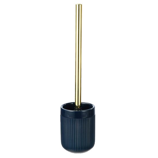 Perie wc cu suport din ceramica, albastru marin, Sepio
