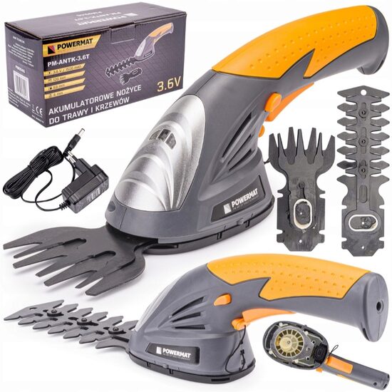 Foarfeca cu baterie pentru iarba si arbusti, 3.6 V, Powermat 