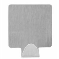 Set 3 agatatori cuier autoadezive, dreptunghiulare, inox, Sepio