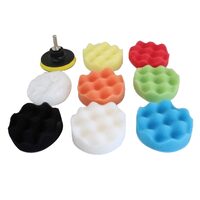 Set bureti polish, pentru lustruit, 9 piese, 80mm, taler M10, Satra