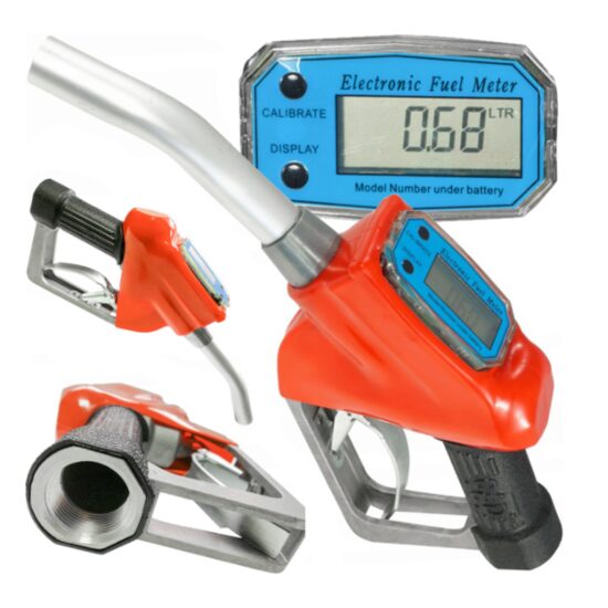 Pistol cu Contor, LCD Digital, pentru Pompa Transfer Combustibil, rosu, Verke