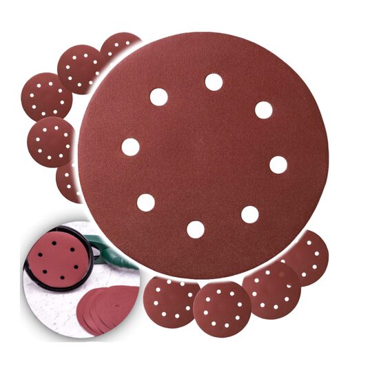 Disc pentru slefuitor pereti, 190 mm, 8 gauri P120, Powermat