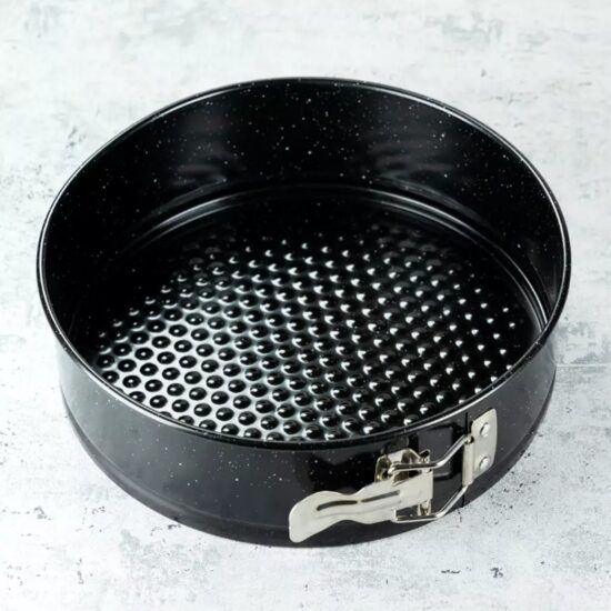 Forma rotunda cu strat din marmura pentru copt, tava pentru tort 18 x 6.8 cm, Kinghoff