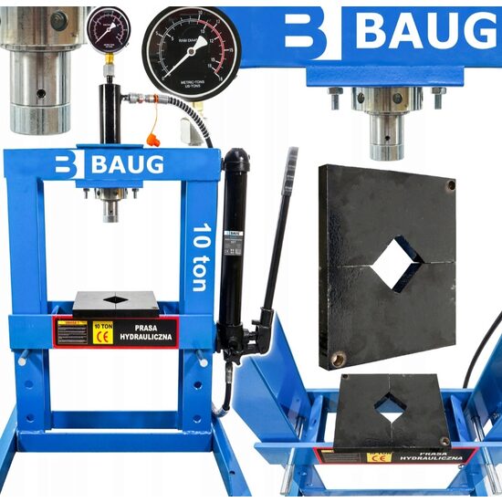 Presa hidro - pneumatica, hidraulica, pneumatica 10 tone Baug