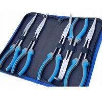 Set clesti cu varf lung 280mm  5 piese Silver