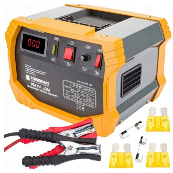 Redresor auto, 30A 12/24V pentru baterie 92-250 Ah, Powermat 
