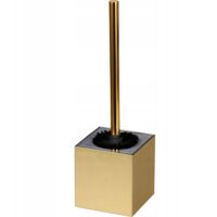 Perie wc cu suport, auriu, design modern, Sepio