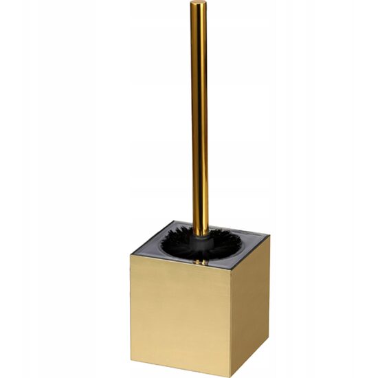 Perie wc cu suport, auriu, design modern, Sepio