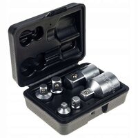 Set adaptor, adaptoare, redusuri 1/2 1/4 3/8 3/4, 6 Buc, Black