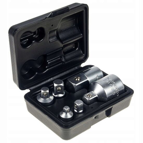 Set adaptor, adaptoare, redusuri 1/2 1/4 3/8 3/4, 6 Buc, Black