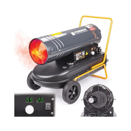 Tun pentru caldura 40 KW, incalzitor industrial motorina automat ardere interna, Powermat