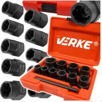 Set extractoare suruburi si piulite deteriorate 11 piese Verke