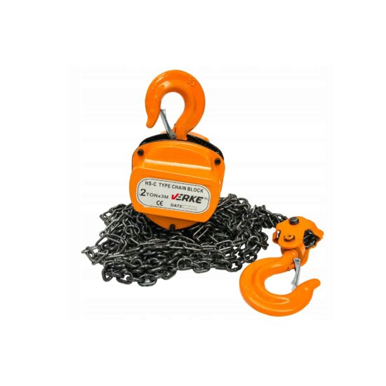Macara, palan manual cu lant 2000 kg, 2 tone Verke