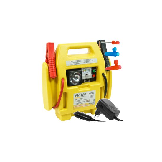 Robot de pornire auto 4in1, starter, auto compresor, lanterna, priza, Notig