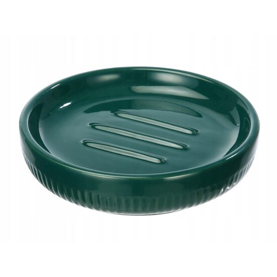 Sapuniera din ceramica, Verde, design modern, Sepio