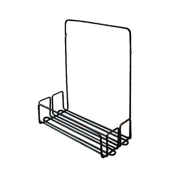 Raft pentru baie, 31 cm, metalic, negru, Sepio