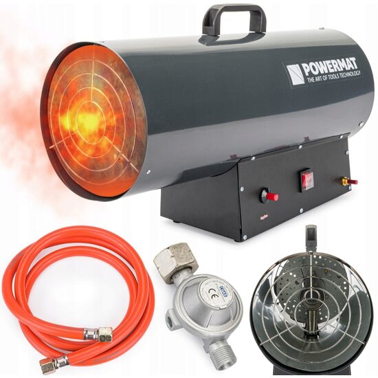 Tun pentru caldura 65KW, incalzitor industrial gaz ardere externa, Powermat