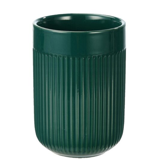 Suport pentru periute dinti, verde, din ceramica, Sepio
