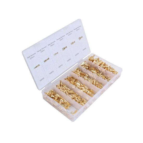 Set conectori electrici, cupru, tata - mama, 600 piese, Asta