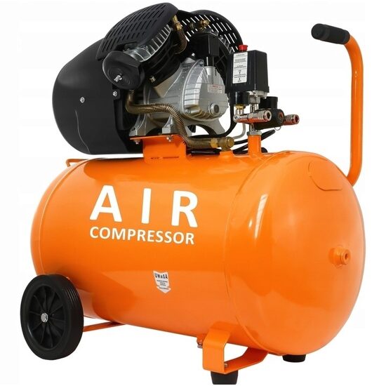 Compresor aer Notig 100l, 2 cilindrii, 8bari, 230V 440l/min
