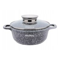Cratita din aluminiu turnat cu strat de ceramica, marmorat, 1.3L, 16cm, Klausberg
