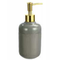 Dozator manual de sapun lichid, 250ml, ceramica, gri, Sepio