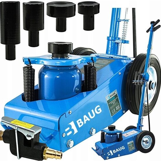 Cric 22 tone tip crocodil cu roti, hidraulic cu actionare pneumatica hidro-pneumatic BAUG