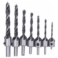 Set 7 burghie pentru lemn, 45 grade 3-120mm Powermat