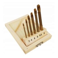 Set 6 burghie pentru filetare 3-8mm Silver