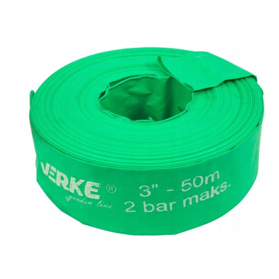 Furtun apa tip pompier cauciucat 2 bari, 3" 50 metri Verke