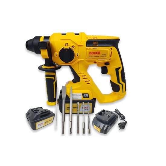 Ciocan rotopercutor SDS+ cu acumulator si incarcator, 4500 rpm, 2 x 24.4 V, Boxer