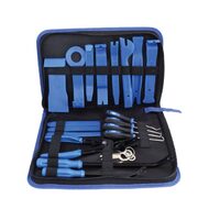 Set extractoare auto pentru tapiterie, clipsuri, radio, fete de usa, panou de bord, 24 elemente Satra
