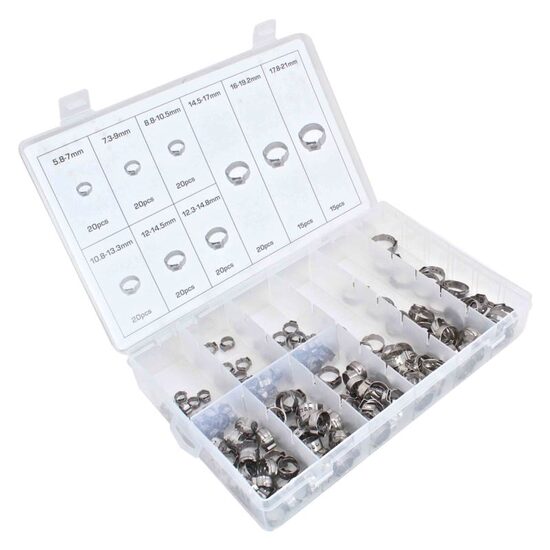 Set 170 coliere auto, pentru furtunuri, Asta