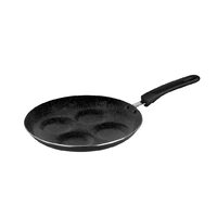 Tigaie pentru ouă si cladite, din aluminiu, 24cm, marmorata, negru, Kinghoff 